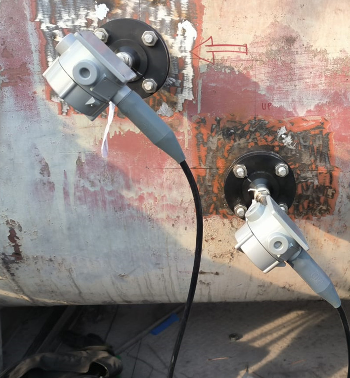 XGM868i transducers installed on a large gas pipeline
